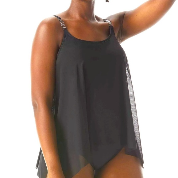 COCO REEF Current Mesh-Layer Bra-Sized Tankini Top, swimwear, swimsuit - Picture 4 of 10